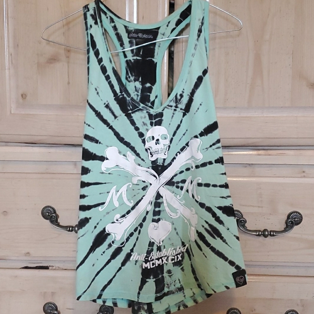 Xs metal mulisha tie dye tank